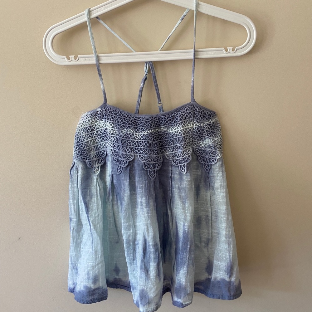 American Eagle Tie Die Spaghetti Strap Top